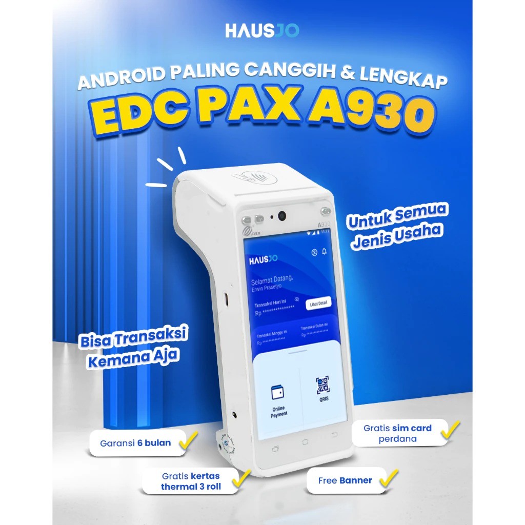 EDC Android Mini ATM Hausjo PAX A930