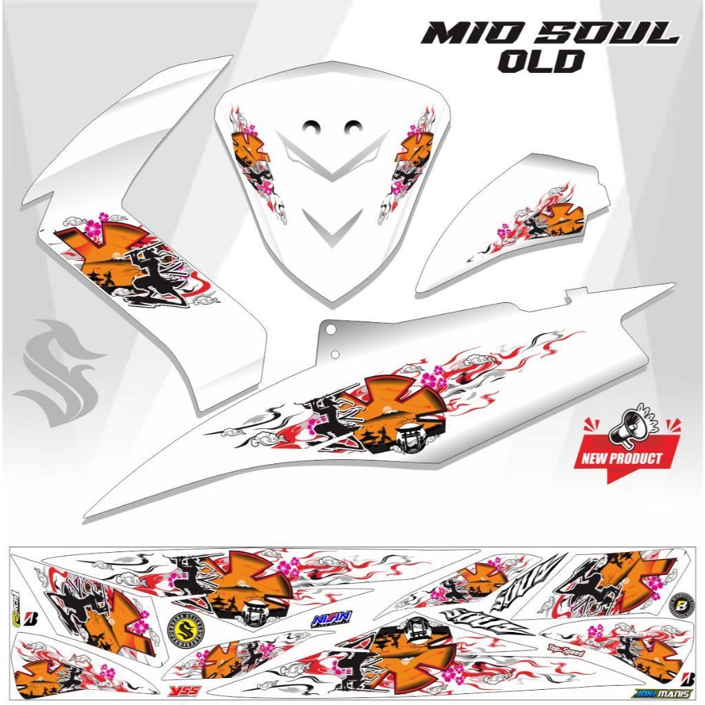STICKER MIO SOL / STRIPING MIO SOUL / VARIASI LIS MIO SOUL / VARIASI VARIASI
