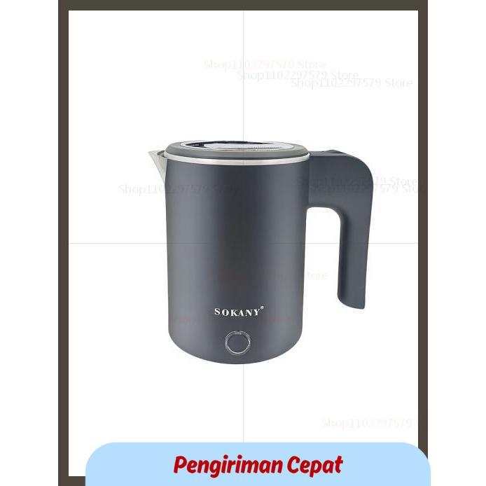 PCP Portable 500ml Travel Electric Kettle Stainless Steel Tea Coffee Water Boiler for Hotel Camping 