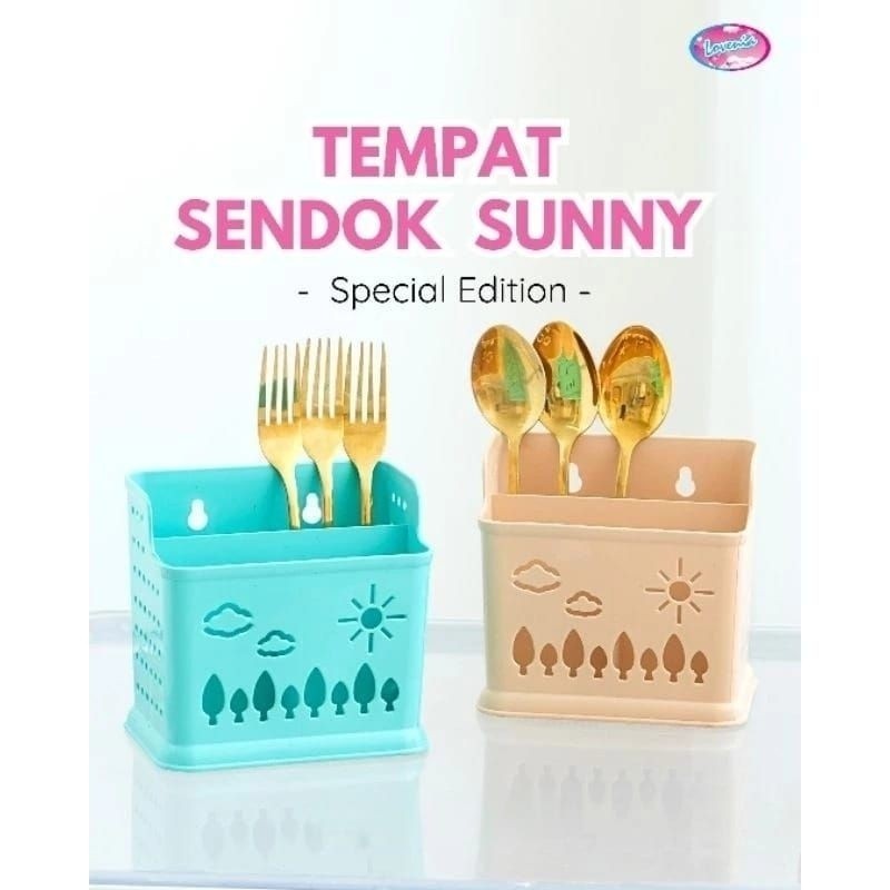 TEMPAT SENDOK TEMPEL SUNNY LOVENIA Warna Elegant/Tempat Pisau/Sumpit / ARENA PRABOT BY NAGOYA HOME