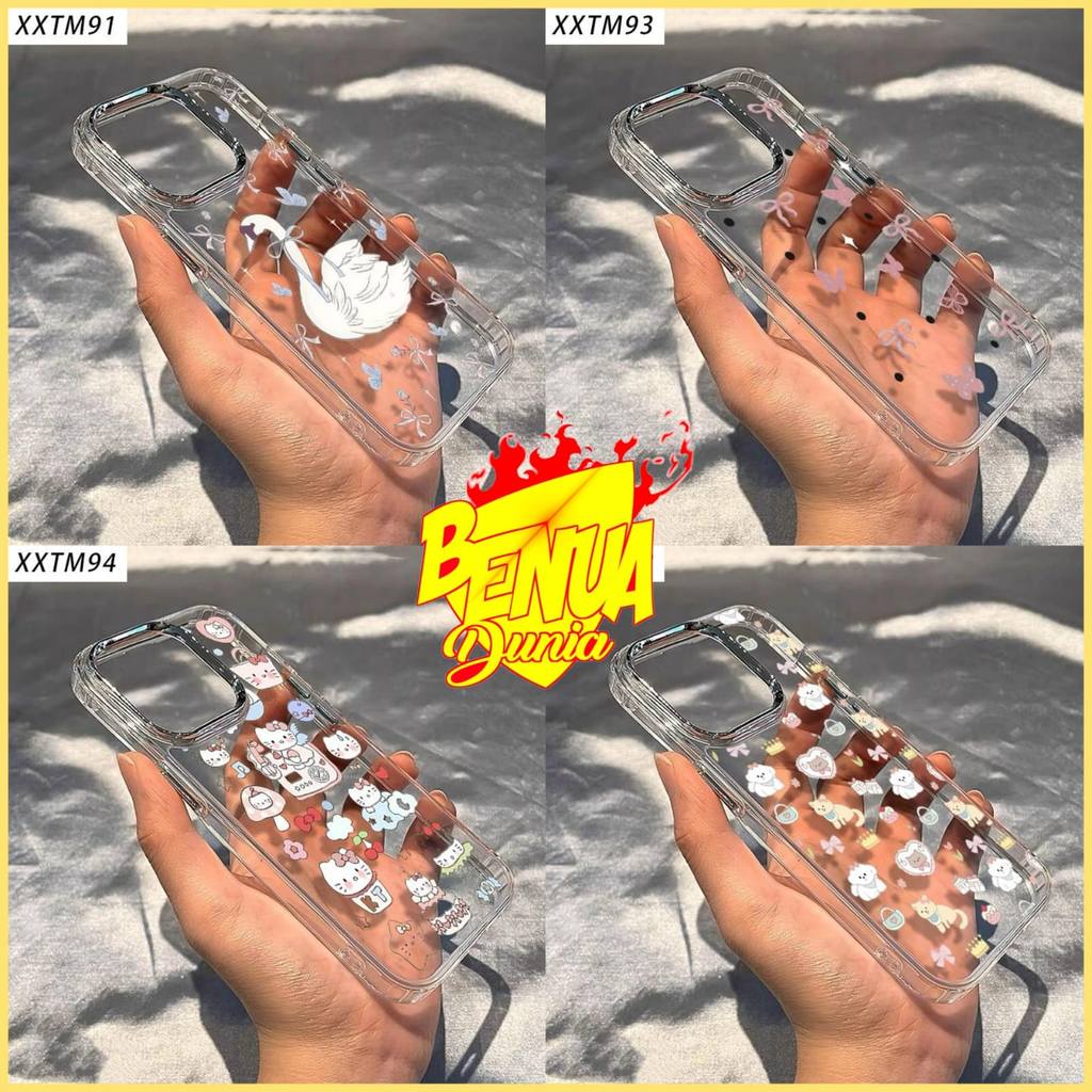 CASE CLEAR SPACE MILITARY DROP MOTIF CUTE GIRLY FOR SAMSUNG A24 A25 A31 A32 A33 A34 A35 A36 A50 A50S