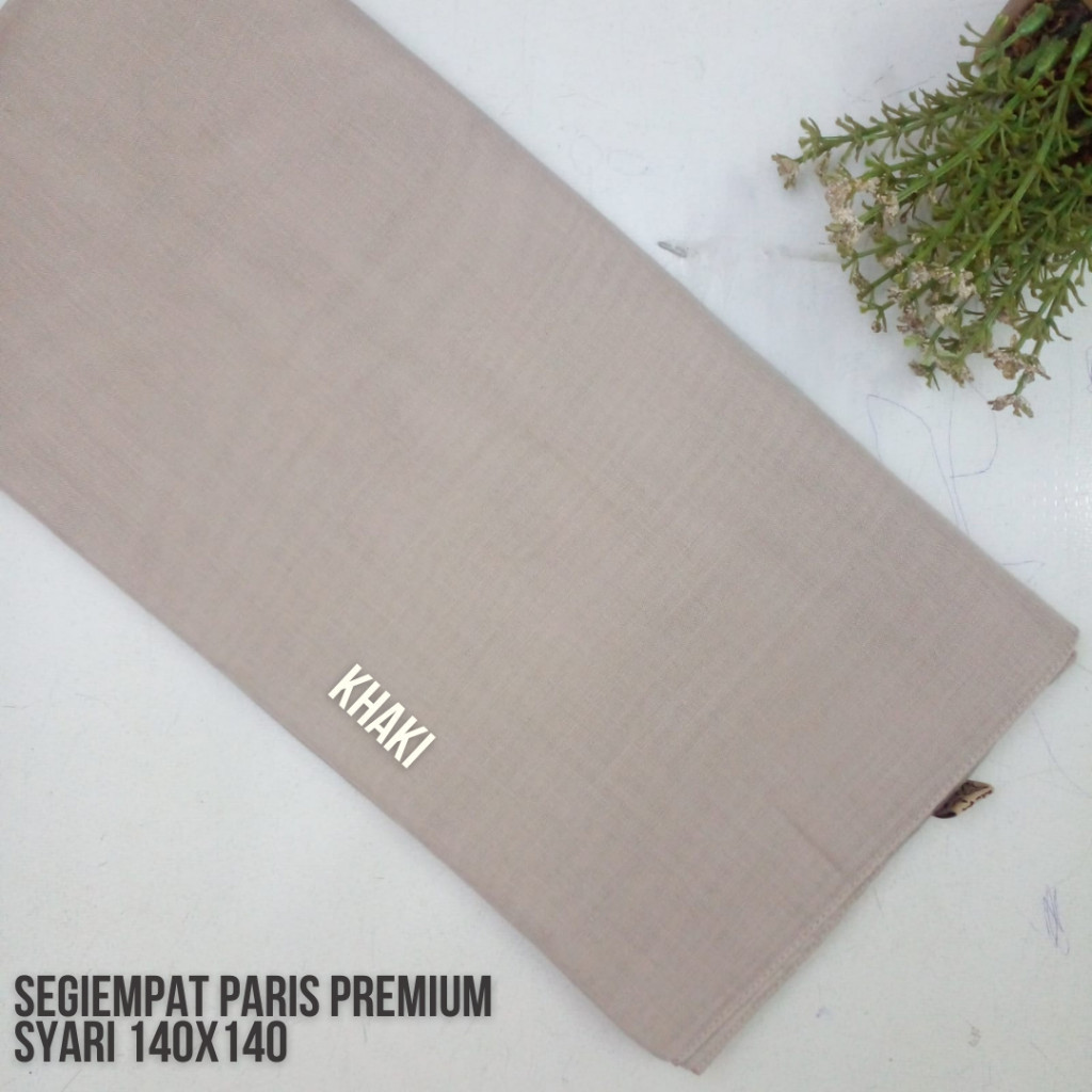 Jilbab Segi Empat Jumbo Paris 140x140cm / Hijab Segi Empat Syari Jilbab Syari Jumbo / Kerudung Syari