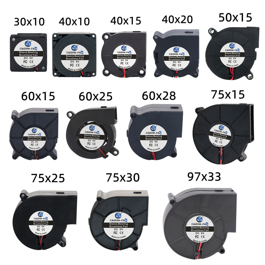 30MM 40MM 50MM 60MM 75MM 97MM Cooling Fan Brushless Motor Case Fan Blower Fan Humifier FanInduction 