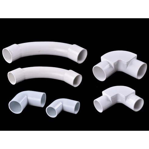 Elbow 20mm Siku Pipa Listrik Conduit Hitam Putih Belokan Keni Knee
