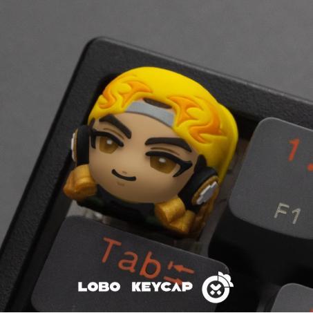 Lobo Raze Valorant Agent Theme Artisan Keycaps Resin Keycap