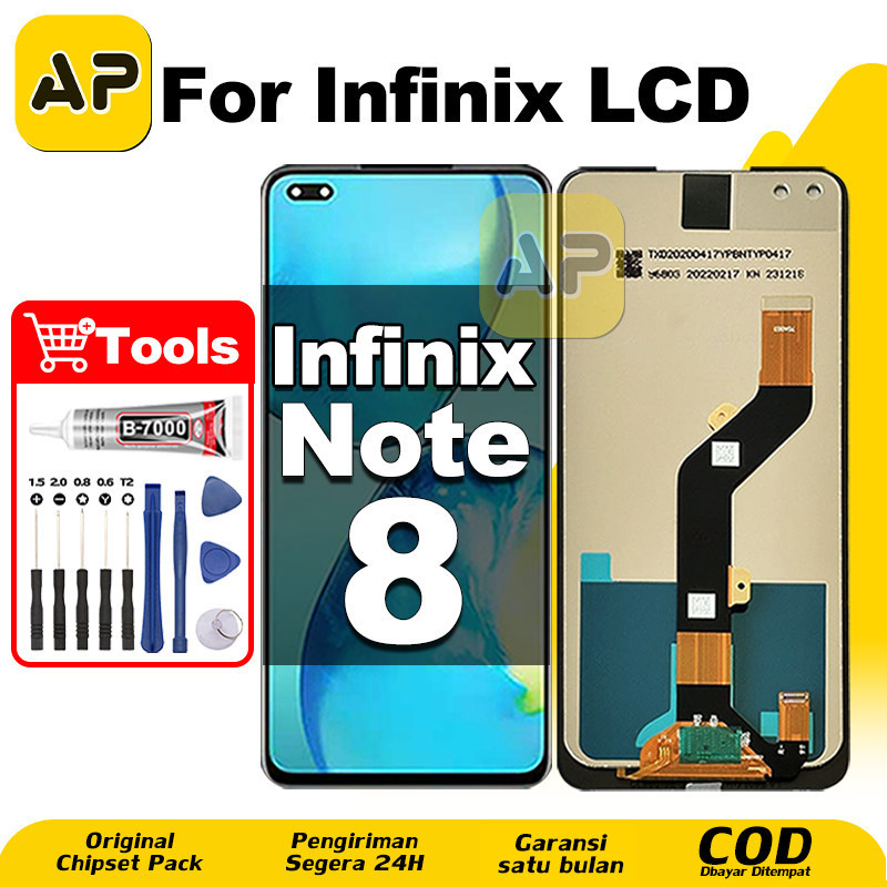 LCD Infinix Note 8 hp Layar Sentuh Fullset Glass Touchscreen Digitizer COD