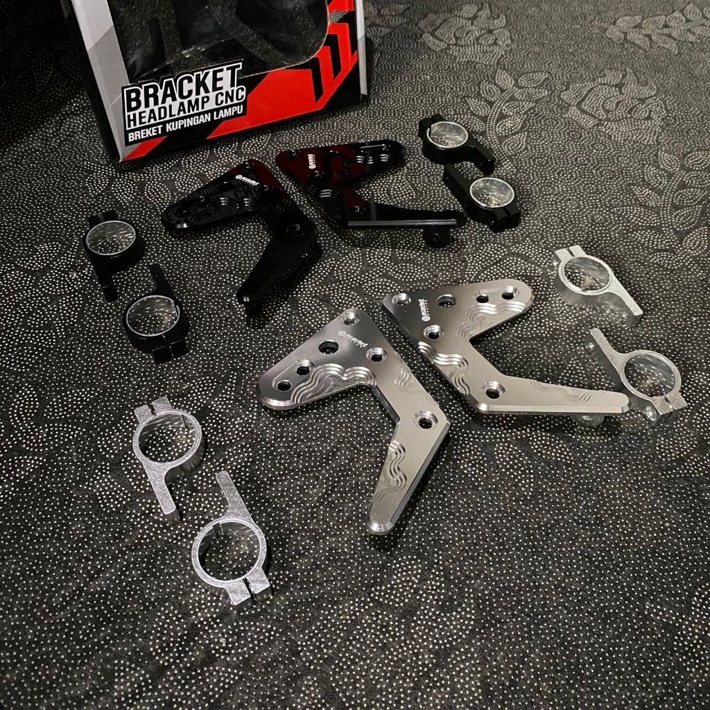 KUPING LAMPU DEPAN RX KING SCARLET CNC/BREKET LAMPU DAYMAKER RX KING CNC KUPINGAN LAMPU DEPAN