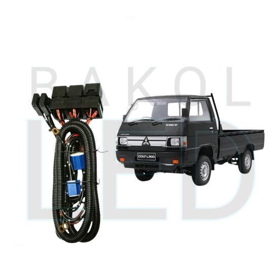 Relay Set Lampu Utama LED H4  Mobil Mitsubishi L300 BL