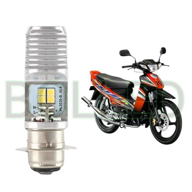 1pcs Lampu depan LED H6 6 Mata Putih terang motor Yamaha F1z F1ZR BLD