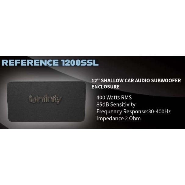 Subwoofer Mobil - Subwoofer Infinity Reference 1200SSL - 12 Inch Shallow Audio Mobil Subwoofer - Aud