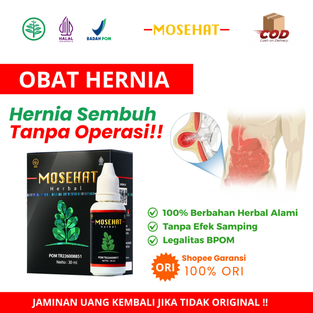 Mosehat OBAT HERNIA Paling Ampuh Obat Turun Berok Pria & Wanita - 30ml