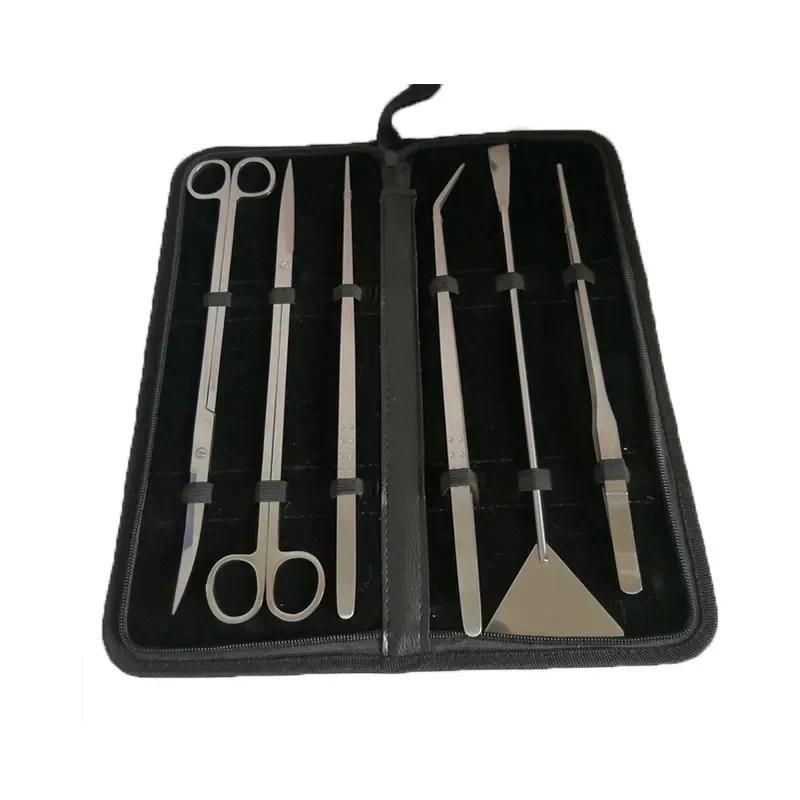 Aquarium Tools Kit Tweezers Scissors Stainless Steel Cleaning Tools Aquatic Plants Fish Tank Aquariu