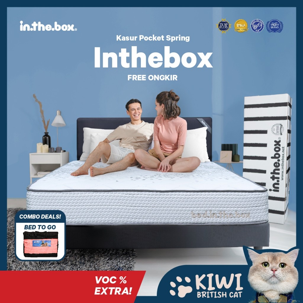 PROM [Promo] Kasur INTHEBOX - Gratis Bantal  + Kasur Lipat | Kasur Ukuran 90x200, 100x200, 120x200, 