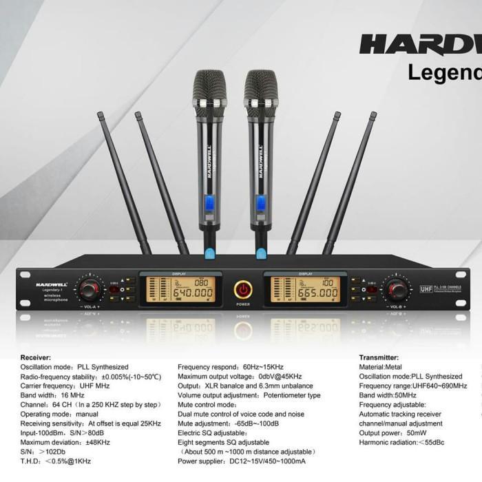 Mic Wireless HARDWELL Legendary1 Mic Terbaik