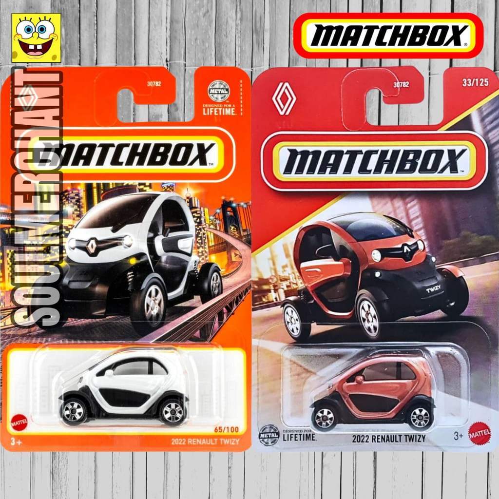 Matchbox 2022 Renault Twizy Orange Biru Putih