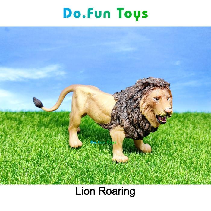 "TNKSYU" - New Lion Animal Figure / Miniatur Mainan Binatang Singa - Lion Roaring Mainan