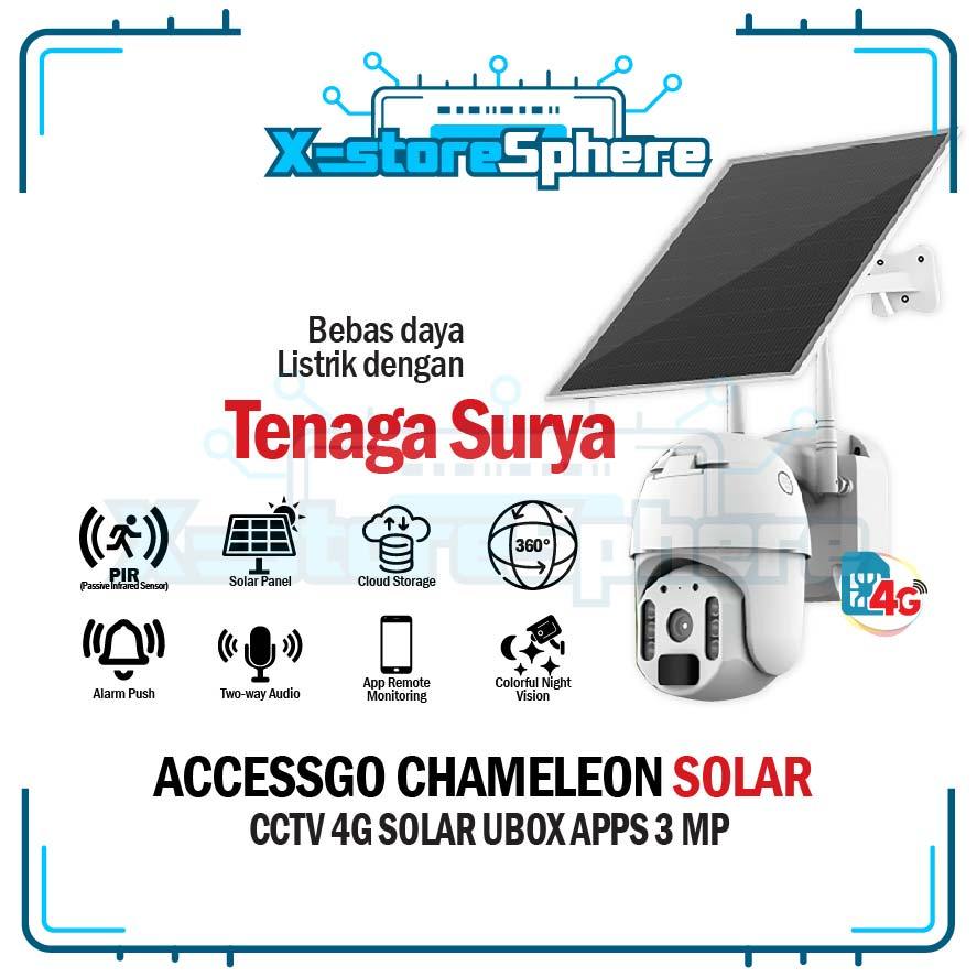 CCTV PTZ OUTDOOR 4G PREMIUM Solar Camera dengan Panel Surya CCTV solar