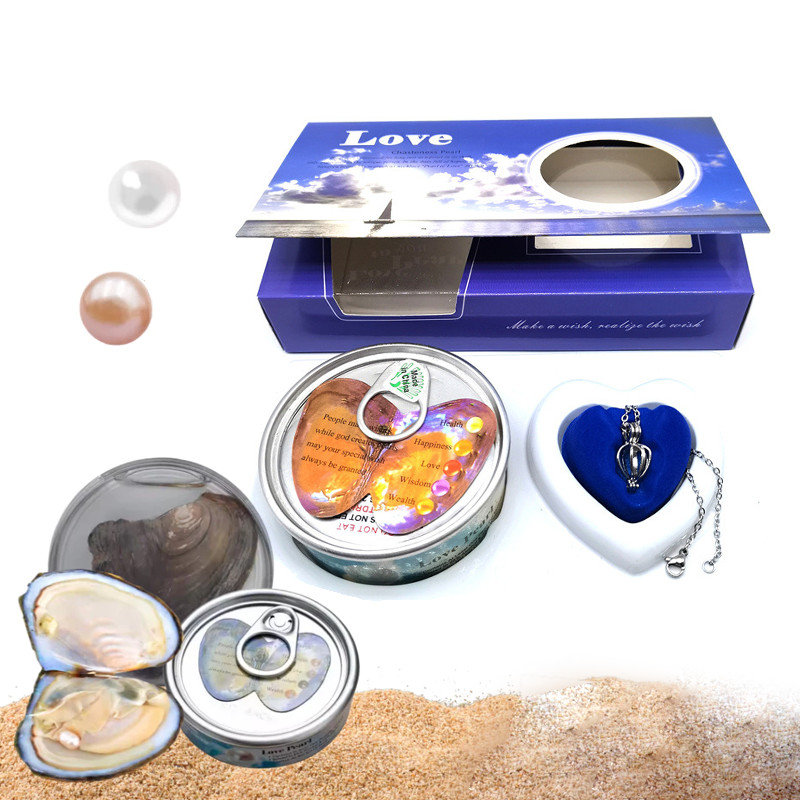 Kalung Mutiara Kerang Wish Pearl Necklace Kalung Wanita Hadiah  Wish Pearl Dalam Kerang Hadiah Unik 