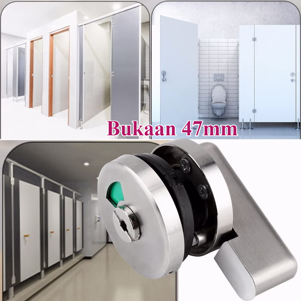 Grendel Indikator Pintu Kamar Mandi / Grendel Cubicle Kunci / Kunci Pintu Toilet