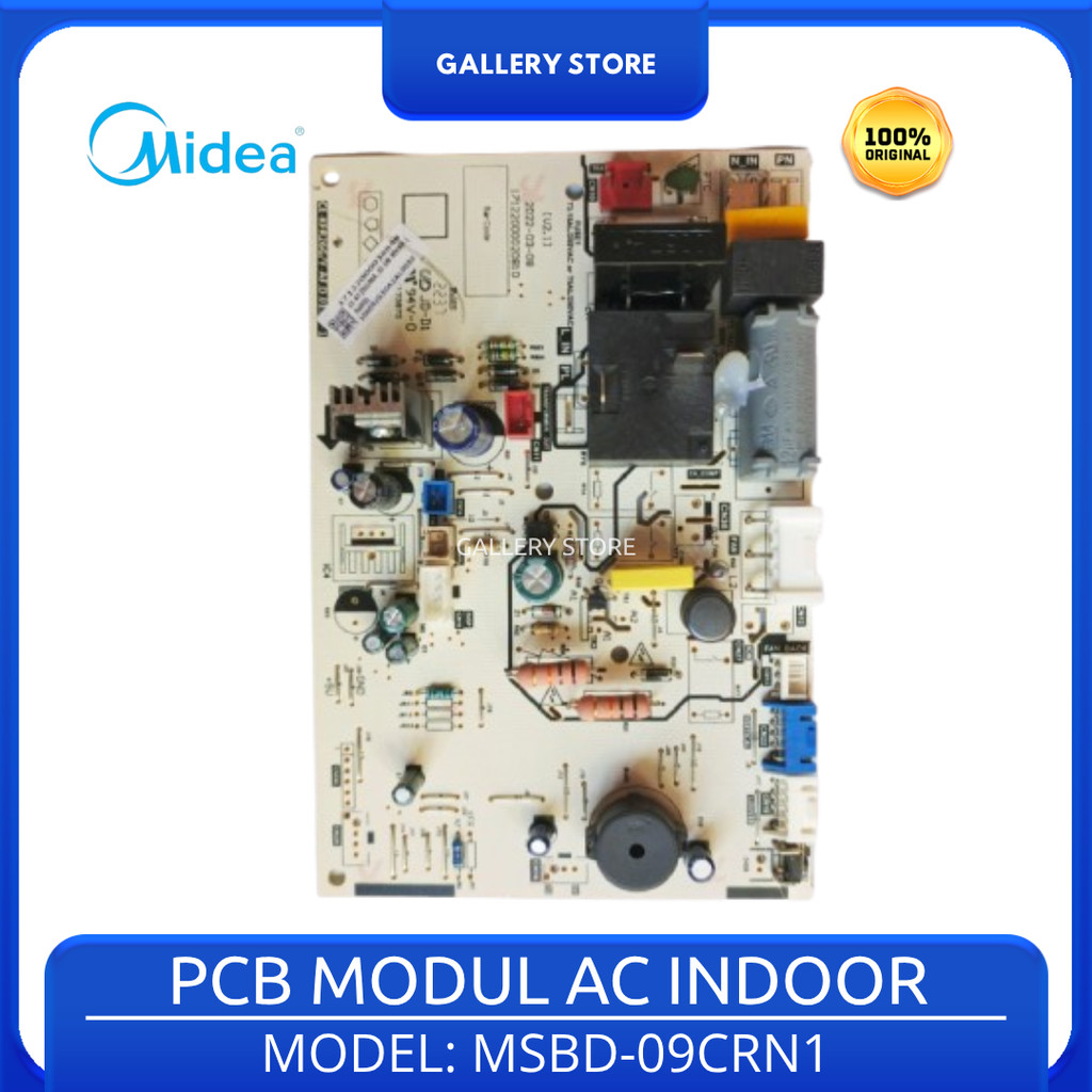 Pcb Modul Main Ac Indoor Midea 1 Pk MSBD-09CRN1