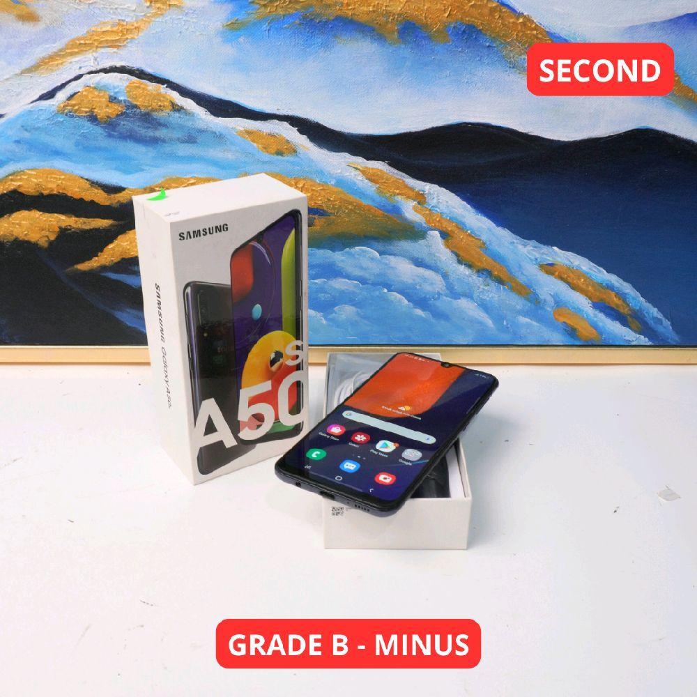 SAMSUNG A50S 4/64 GB GRADE X - MINUS HP SECOND ORIGINAL SINAR MUTIARA CELL