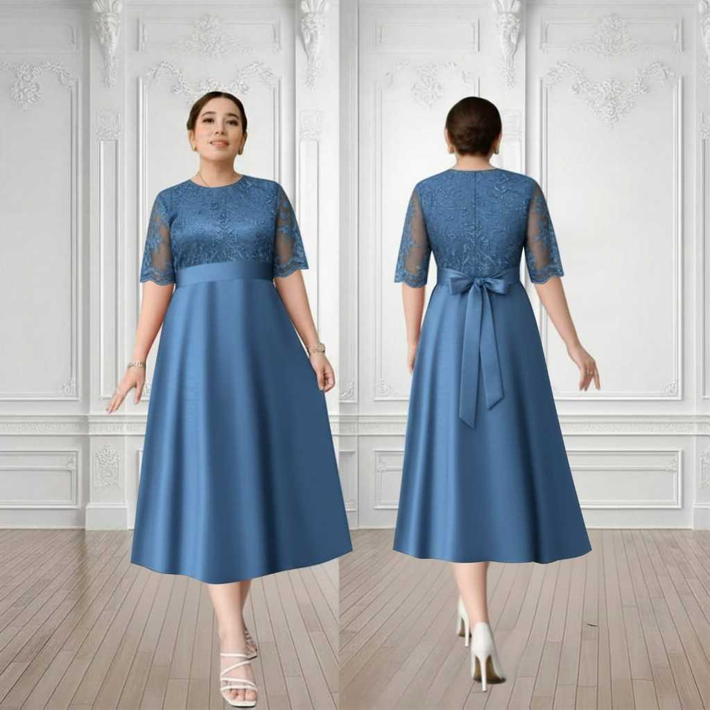 Dress Natal Iriana Brukat Dress Kondangan Dress Murah Dress Elegan