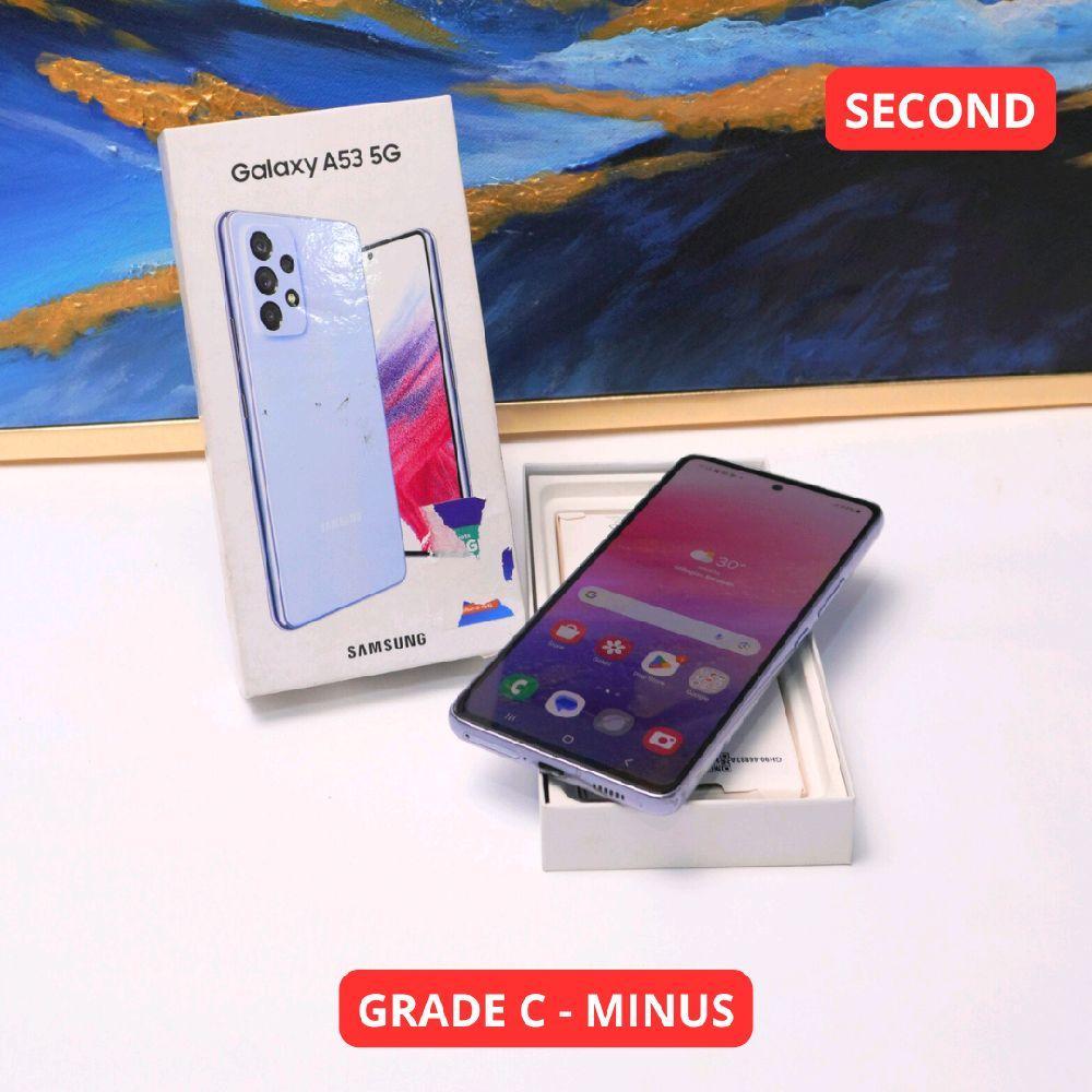 SAMSUNG A53 8/128 GB (5G) GRADE C - MINUS HP SECOND ORIGINAL SINAR MUTIARA CELL (25198)