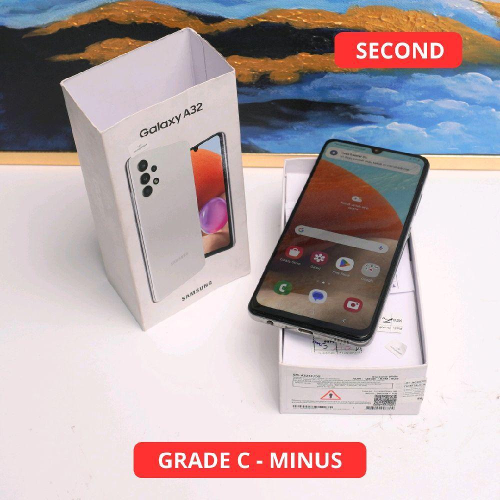 SAMSUNG A32 8/128 GB (5G) GRADE C - MINUS HP SECOND ORIGINAL SINAR MUTIARA CELL (04375)