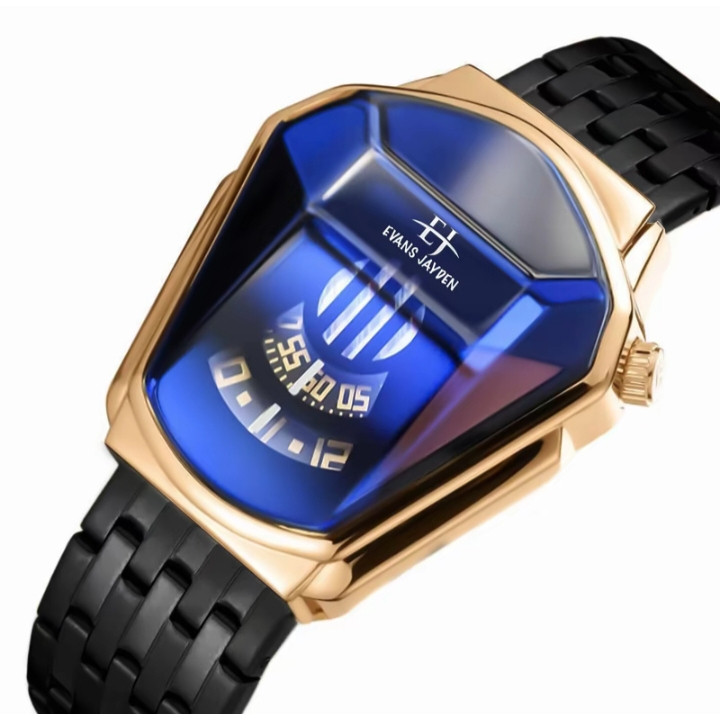 Evans Jayden Jam Tangan Pria 9953-1 Rantai Stainless Stell Analog Sapphire Glass Water Resistant 10 