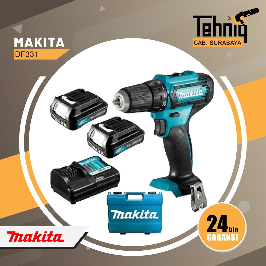 Makita DF331  Mesin Bor Baterai / Cordless driil 12 Volt