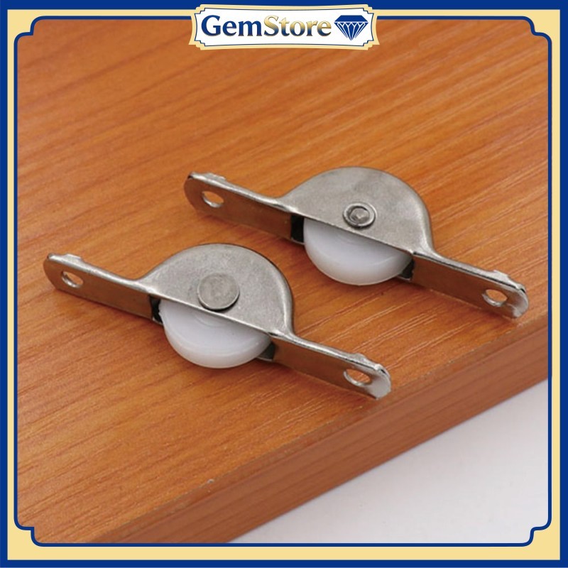 Set Roda Sliding 3/4 Inch Gitsai Coak untuk Perbaikan Pintu Lemari Roda Nilon Etalase Roller Kecil