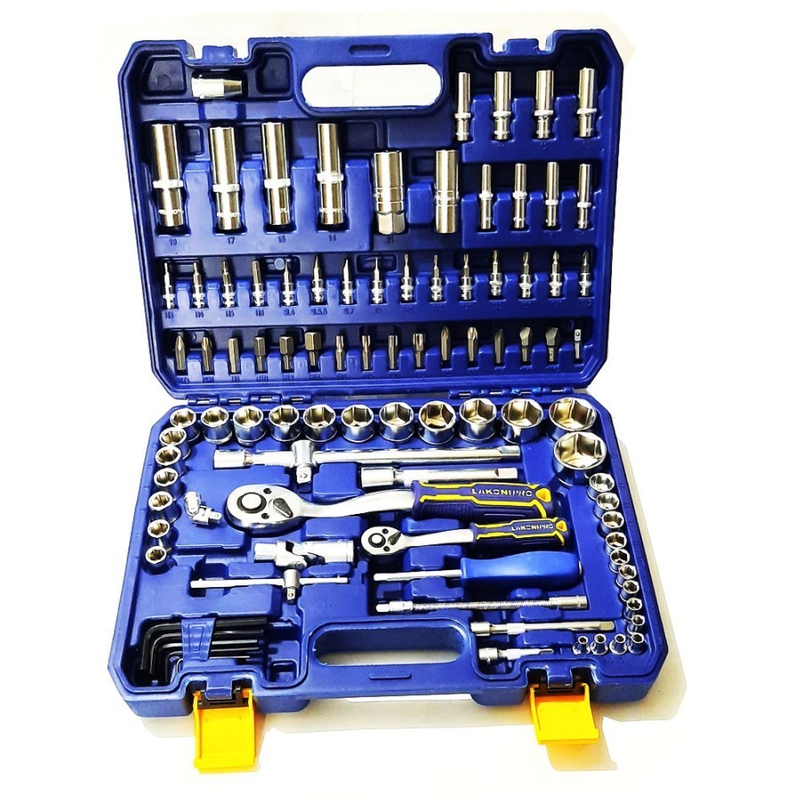MAKITA / LAKONI / JETJO Kunci sock set JETJO LAKONI PRO LAKONI 94pcs Socket set 1/4" - 1/2" 94pcs 6 