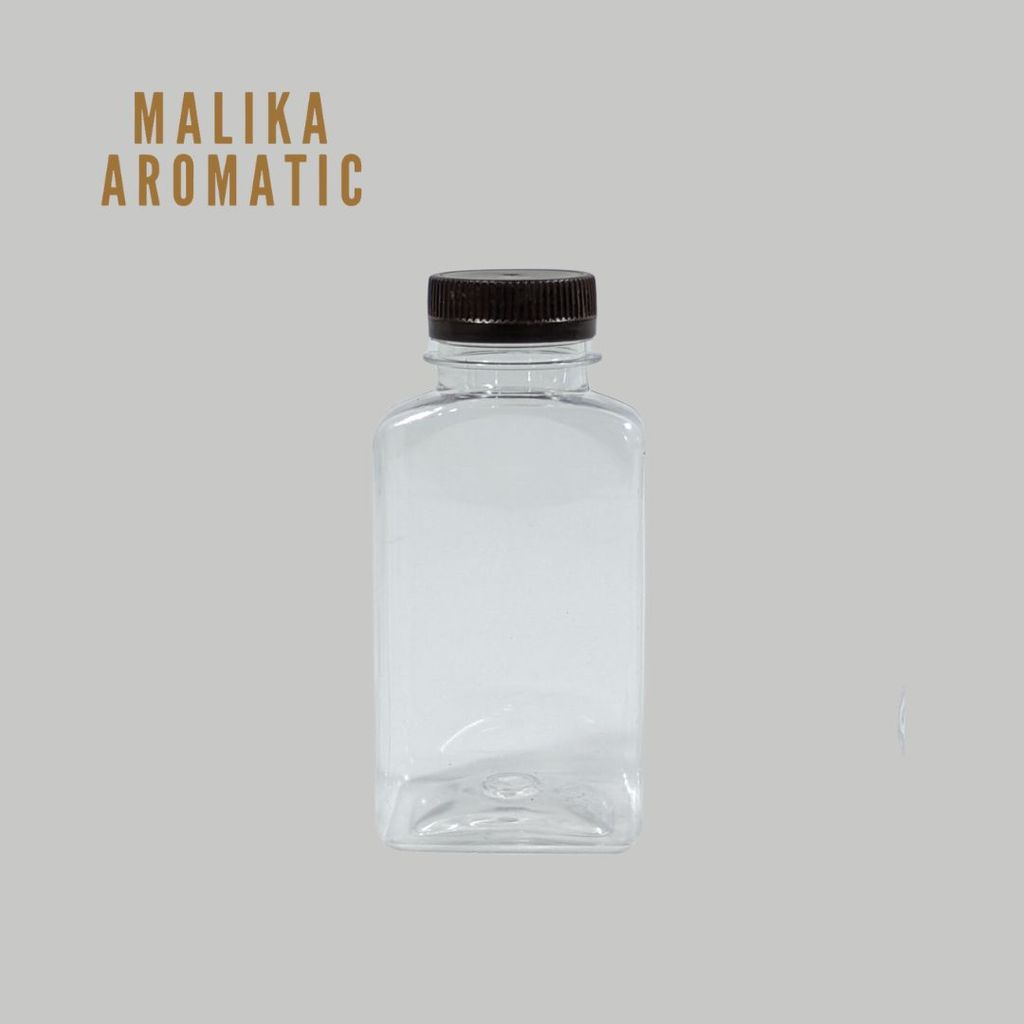 Botol 150 Ml Square Natural Tutup PET/ Botol Plastik / Botol / Botol Minuman / Botol Juice / Botol 1
