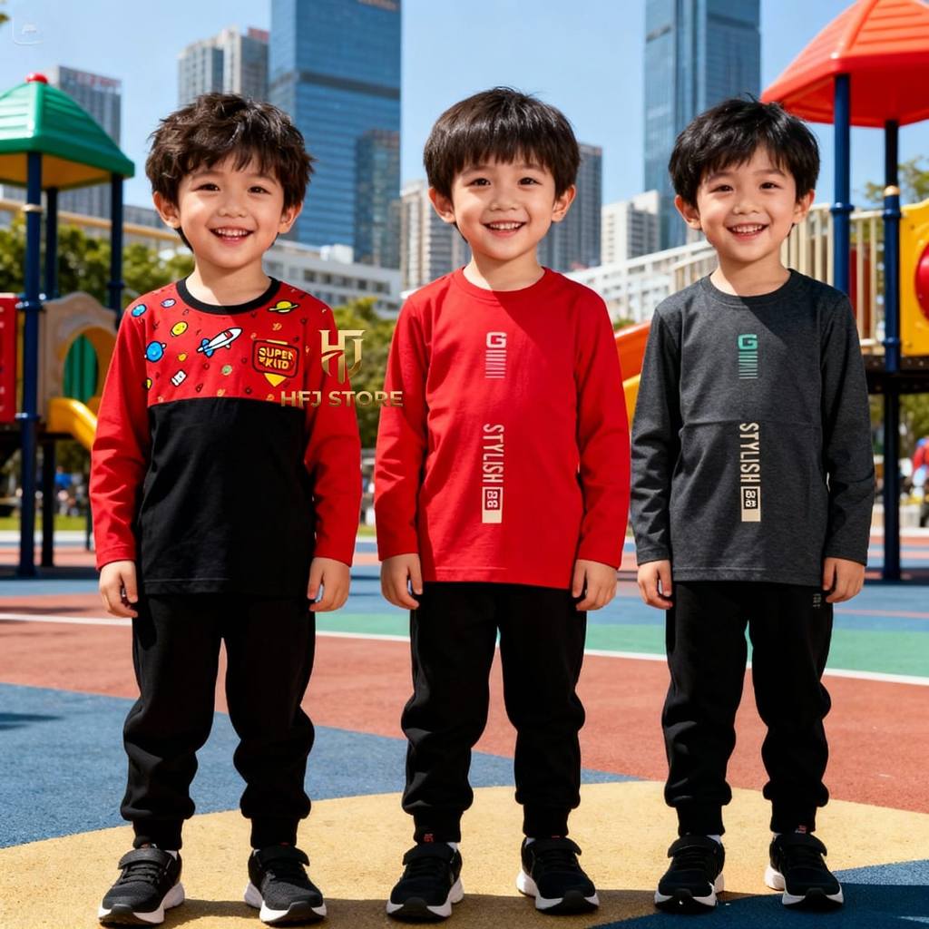 Baju Anak Kaos Gugel Kids Lengan Panjang / Kaos Anak Motif Random / Kaos Gugel Kids Spandek Rayon