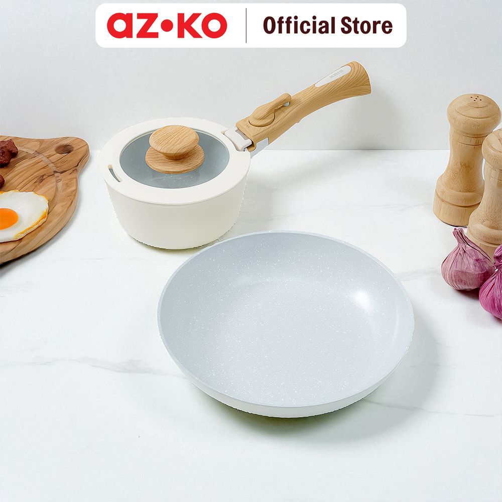 AZKO Kris Valerie Set Wajan Penggorengan & Panci Saucepan Detachable Cookware Set Wajan Saucepan Per
