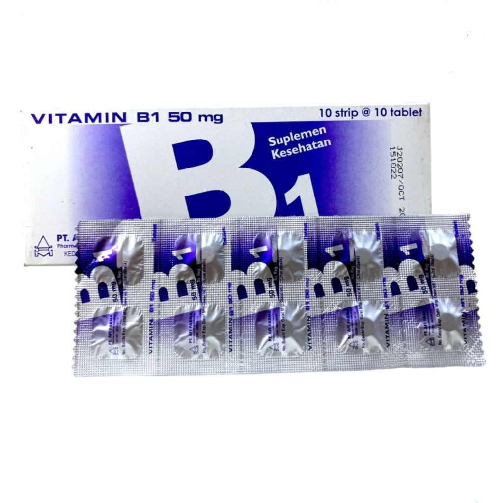 VITAMIN B1 50MG AFI FARMA STRIP 10 TABLET