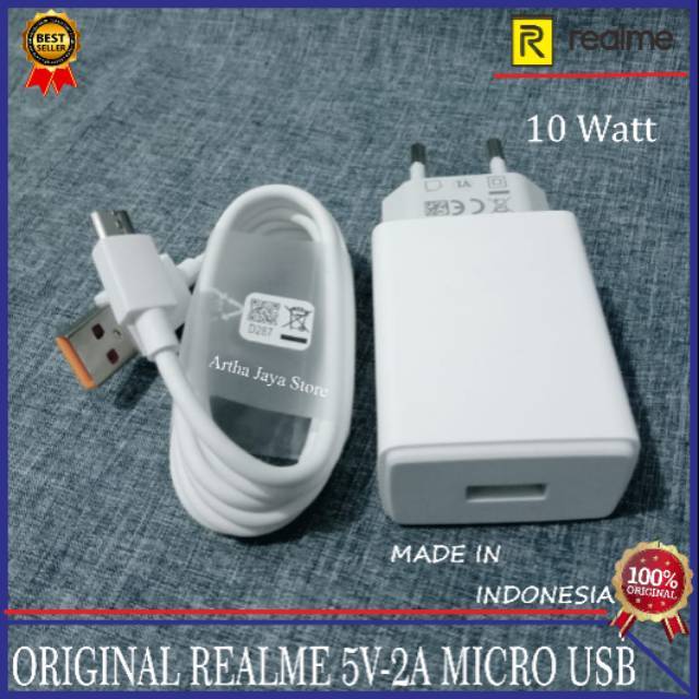 Charger Realme C1 C2 Realme C3 ORIGINAL 100% Micro USB