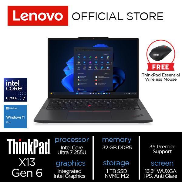 Lenovo ThinkPad X13 Gen 6 Intel Core Ultra 7 255U 32GB 1TB SSD W11 PRO