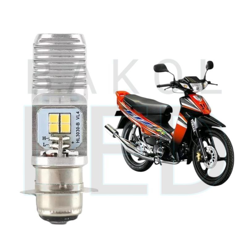 1pcs Lampu depan LED H6 6 Mata Putih terang motor Yamaha F1z F1ZR BL