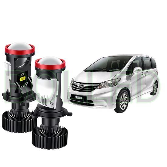 2pcs Lampu Utama LED H4 Projector High Power Mobil Honda Freed 2009 2017 BLD