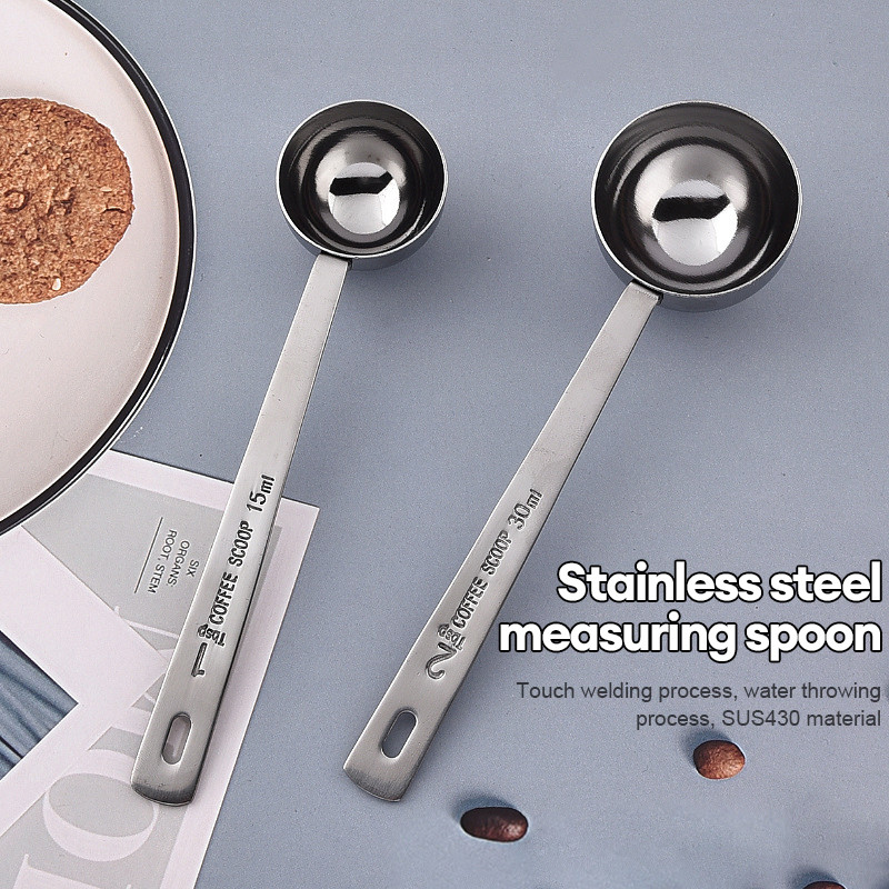 Sendok Bumbu Gagang Panjang Sendok Ukur Stainless Steel Sendok Ukur Kue