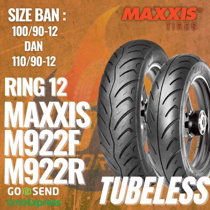 Ban Donat Scoopy Ring 12  Maxxis M922 Tubeless Untuk Motor Scoopy - 100/90-12