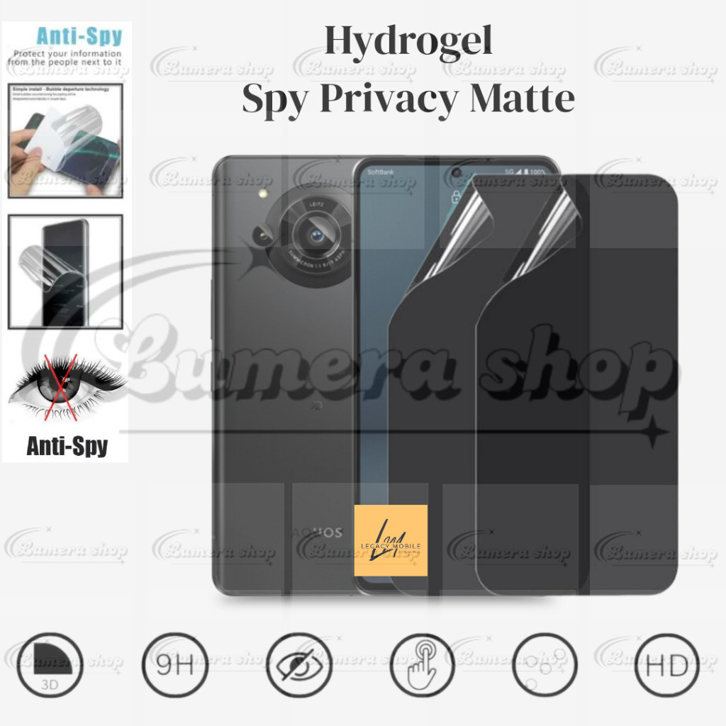 COD Anti Gores Jelly Hydrogel Spy Matte Pelindung Layar Sharp Aquos R7 R8S R8S PRO