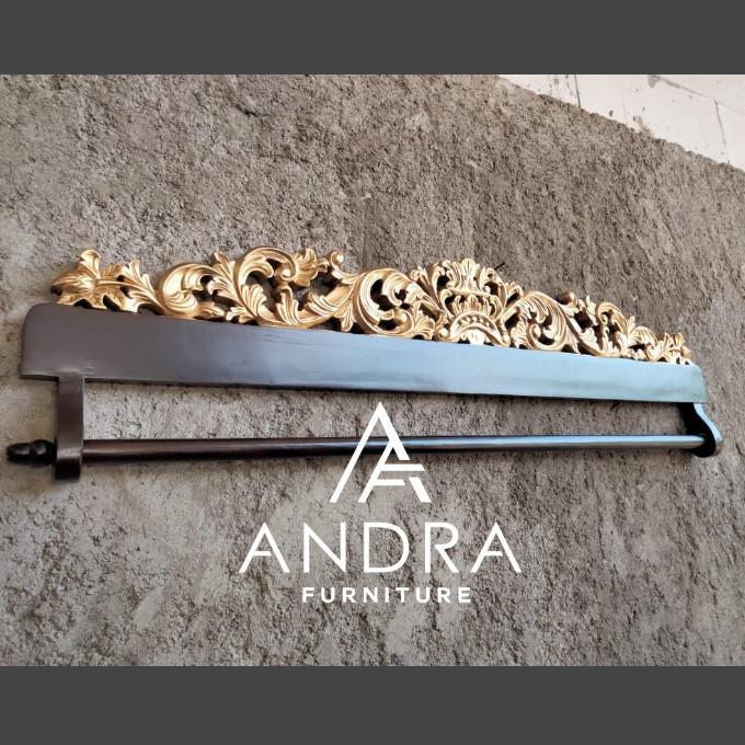 gantungan kain,gantungan batik,gawangan kain nempel dinding ukiran new KP