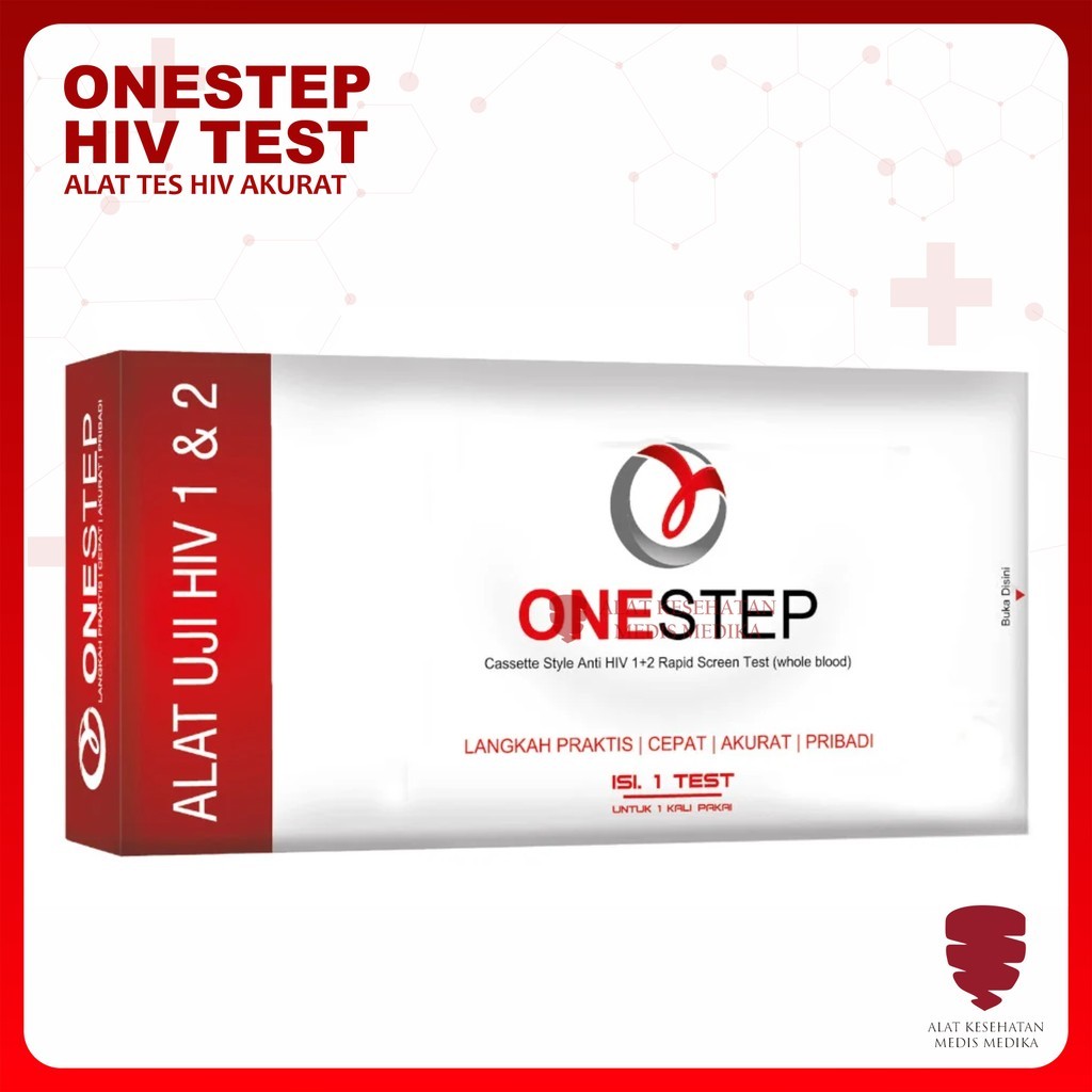 Onestep Alat Tes HIV Test Diagnosa Cek Kesehatan Uji AIDS One Step