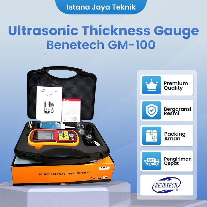 Ultrasonic Thickness Gauge GM100 BENETECH Tester GM-100 GM 100 Meter