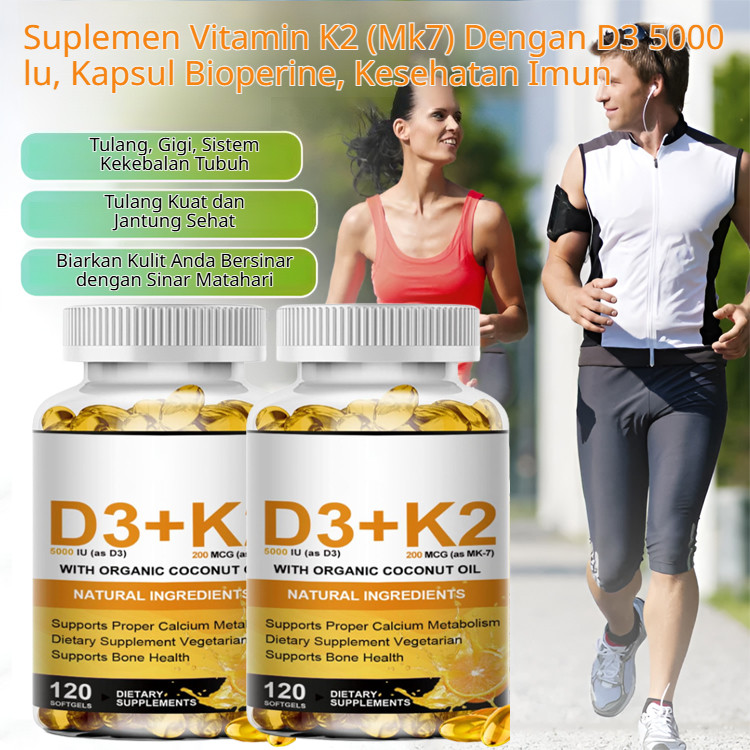 Penyerapan Tinggi/Praktis JMYP-Vitamin D3 Kapsul Lunak Untuk Kesehatan Tulang & Imunitas / Vitamin D