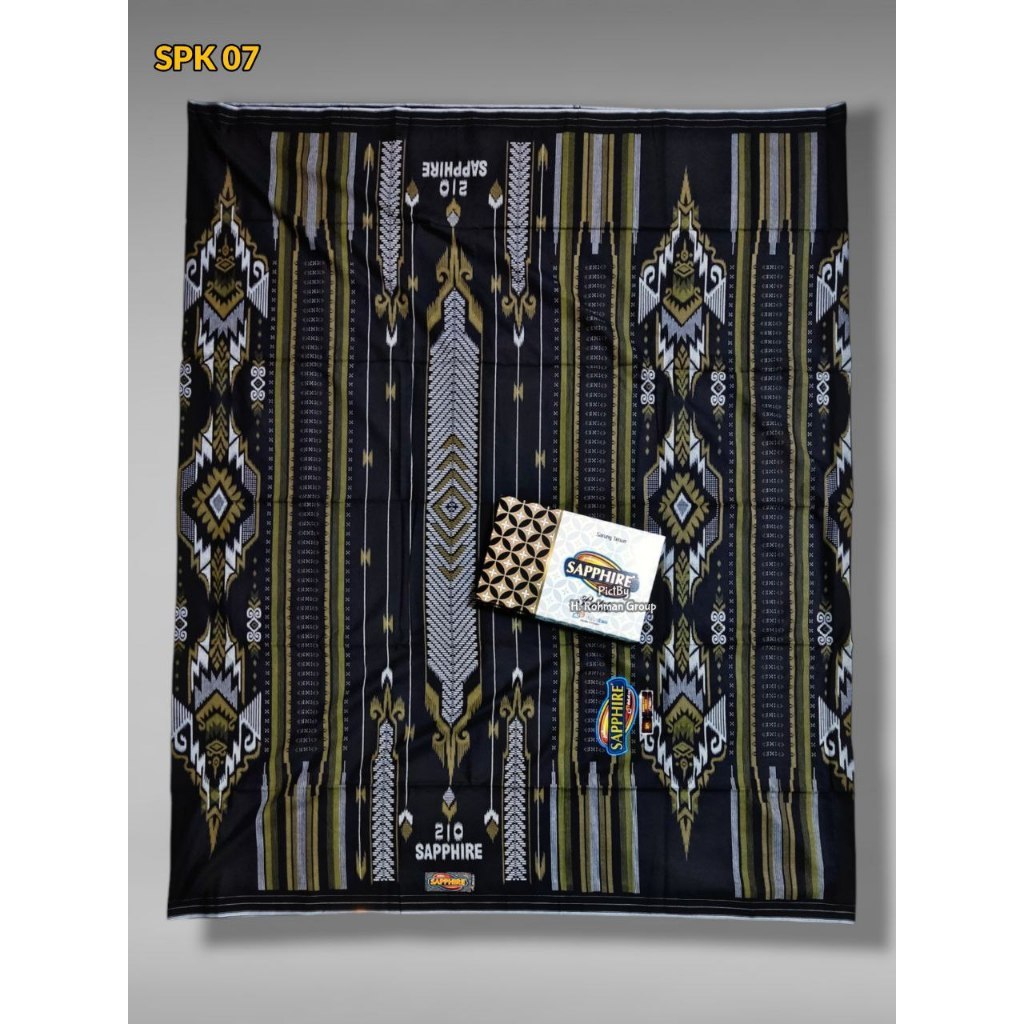 Sarung Sapphire Kembang Super Katun Premium | Sarung Sapphire Dewasa Full Print