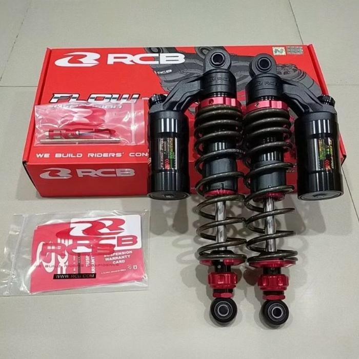 Shock Breaker Belakang RCB Flow Pro 320MM Tiger RX King Honda Bebek - Titanium, 320MM