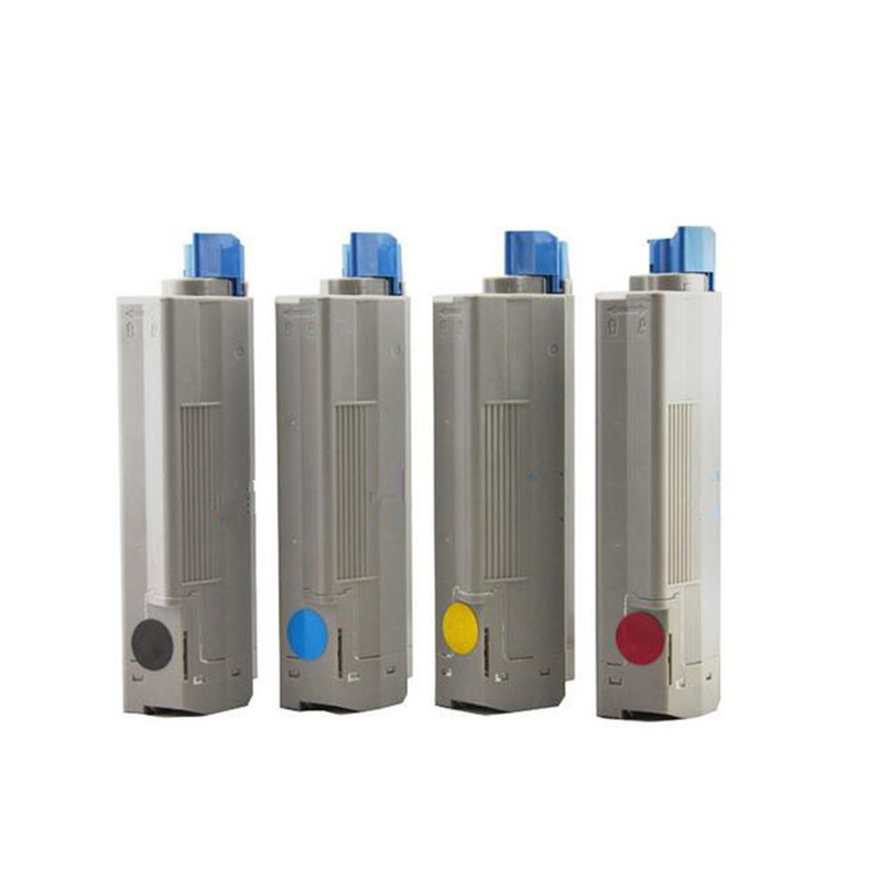 4PCS C710 C711 C711wt Toner Cartridge Compatible for OKI 710 711 C711 C710 C710DN C711DN 710DN 711DN